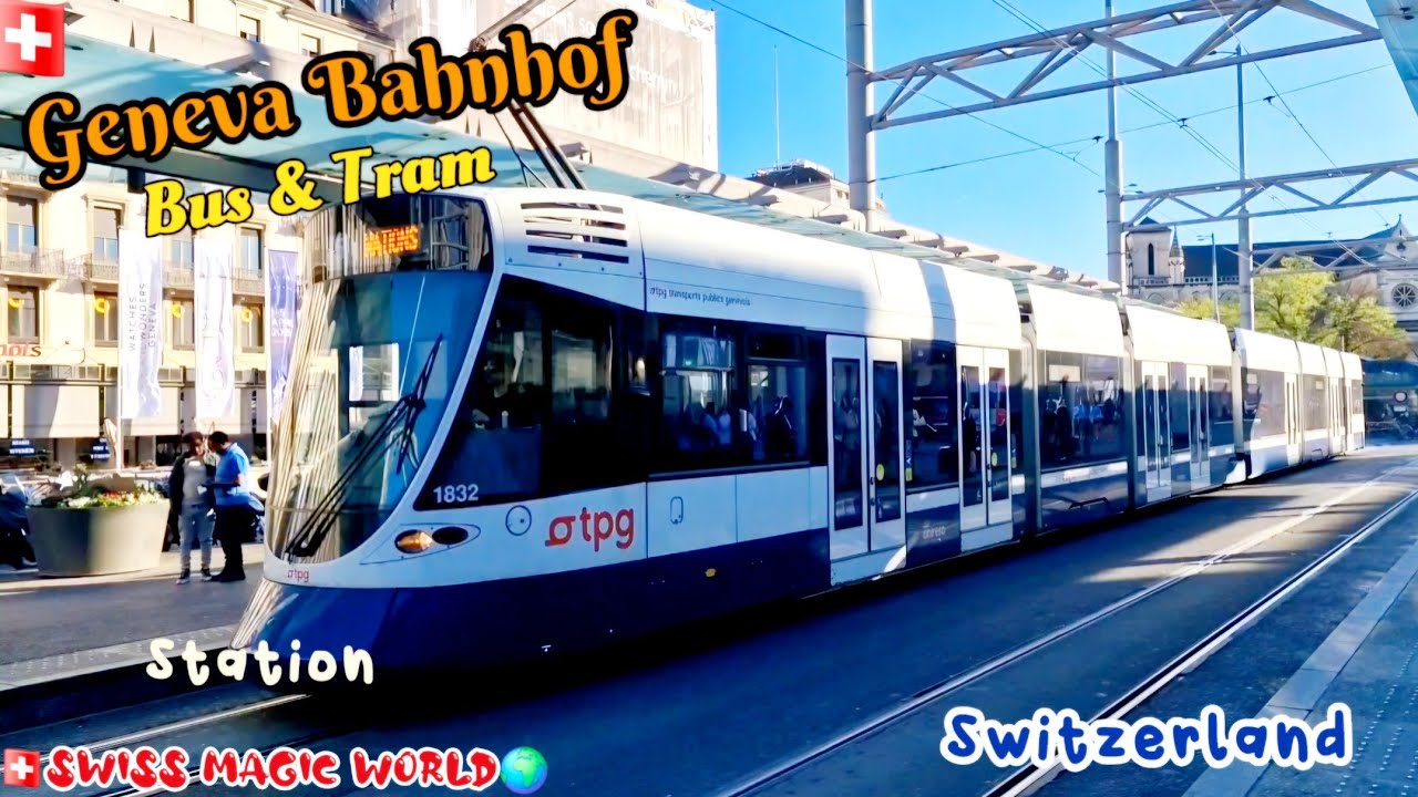 CH - Geneva Trolley Bus Tram #swissmagicworld #bus #Switzerland #bussimulator