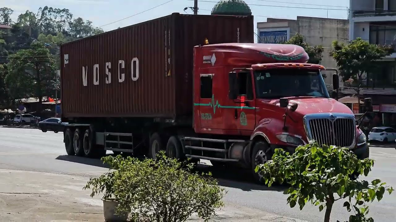 4K EU, USA, CHINA TRUCK | Xe đầu kéo container, xe ben, xe bồn, xe tải to có nhạc
