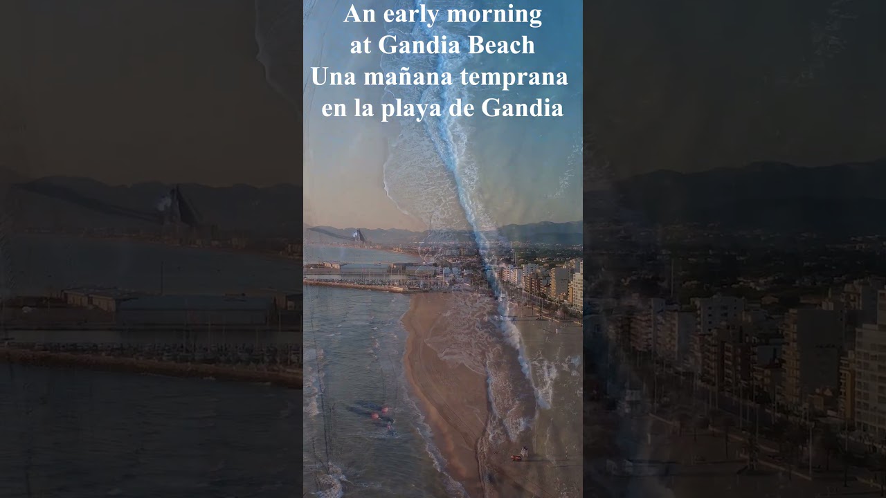 Playa de Gandia at Sunrise 🌅 Stunning Early Morning Drone Views
