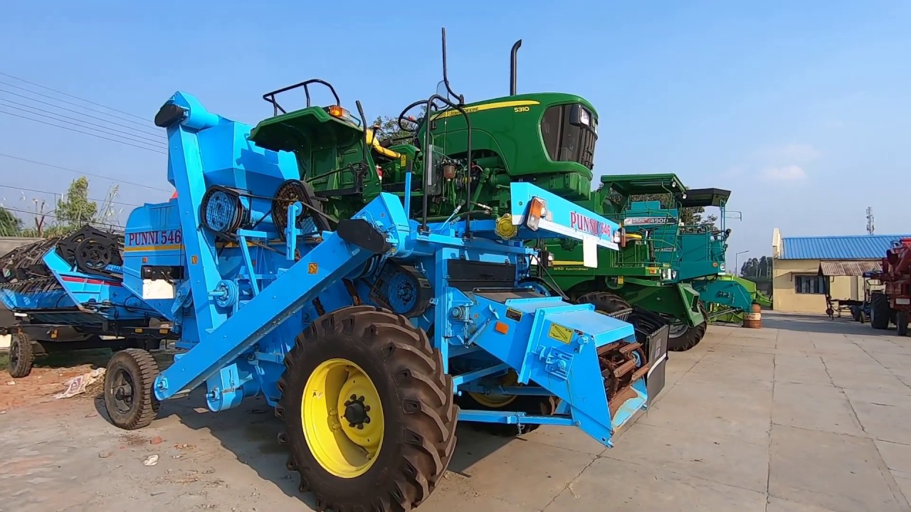Upcoming PUNNI 546 Harvester John Deere 5310 tractor mounted Overview