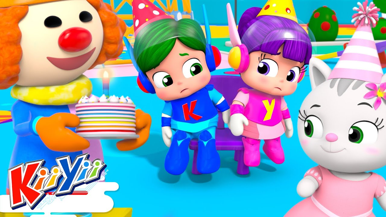 NEW! Musical Chairs Birthday Party | KiiYii Kids Games and Songs - Sing and Play! | Nursery Rhymes