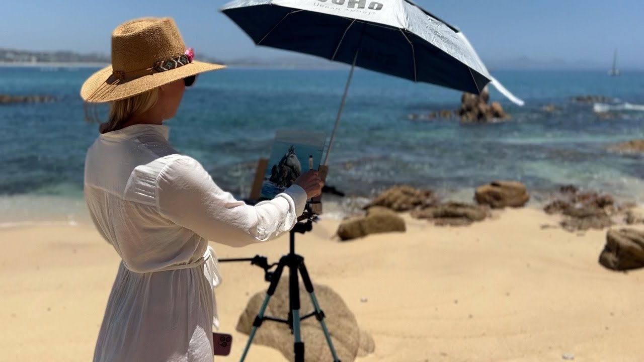 Painting Ocean Waves in Watercolor en Plein Air