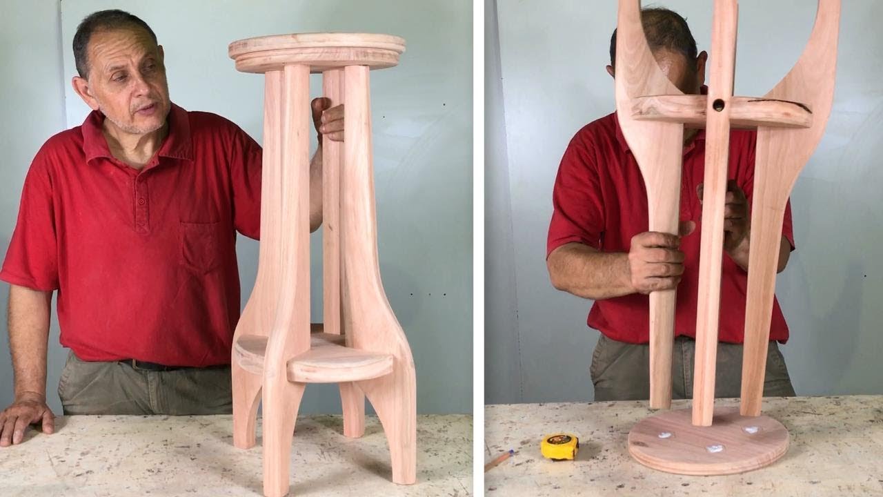 Taburete o Banquito De Madera Fácil De Hacer Paso a Paso
