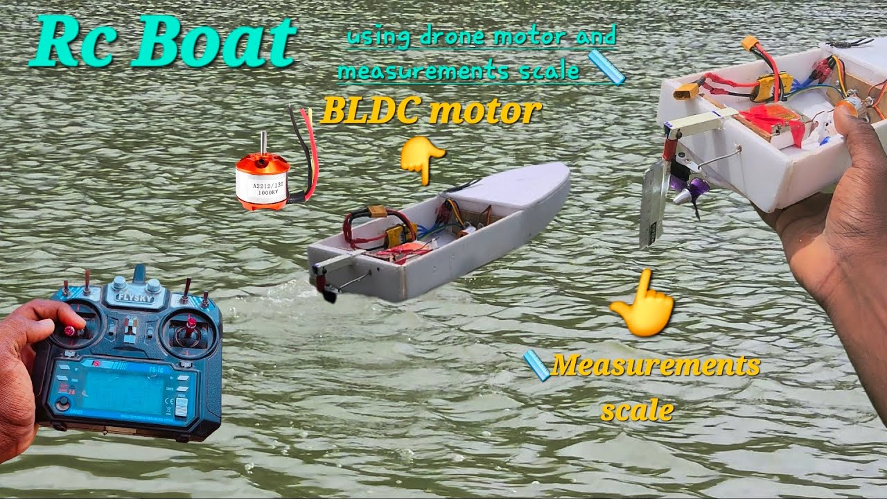 DIY- Rc boat🚤//how to make remote control boat at home //use Bldc drone motor and remote 