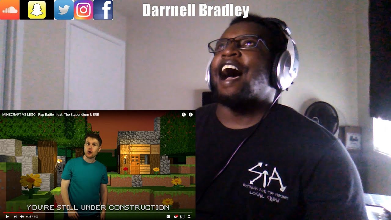 MINECRAFT VS LEGO | Rap Battle | feat. The Stupendium & ERB / DB Reaction!