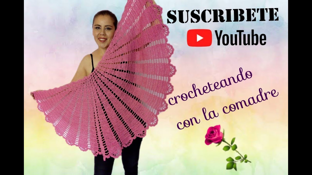 Tutorial Chal media luna Dia de las Madres  parte #1 Crocheteando con la Comadre💝🤱.