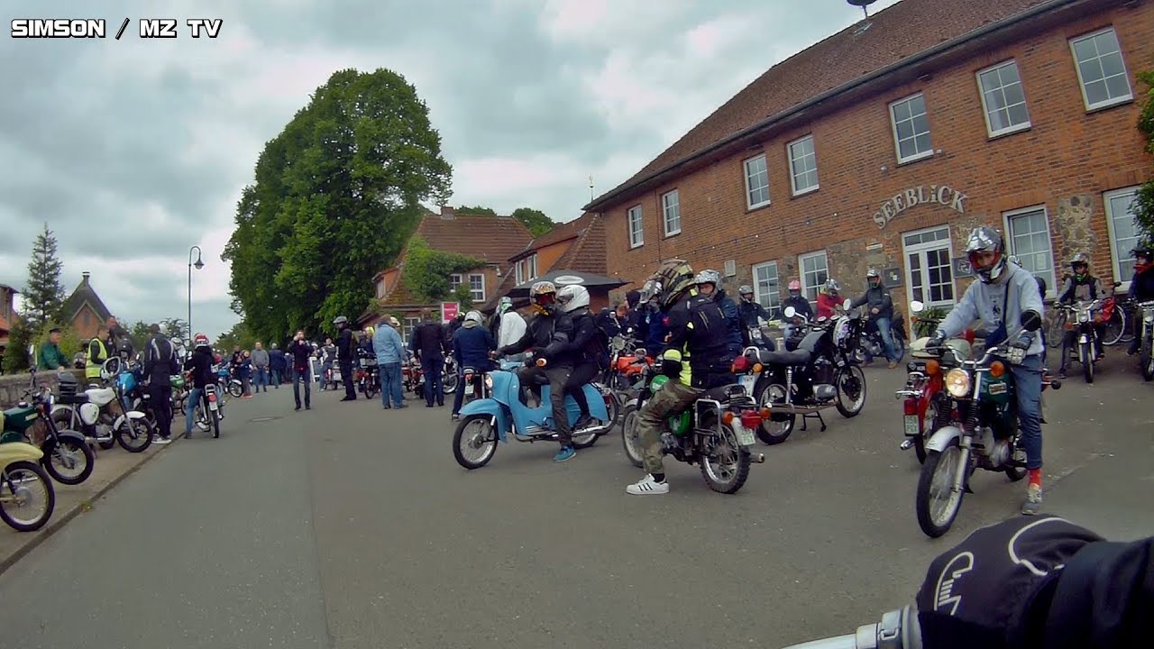 Simson-Treffen Gadebusch 2019 Ausfahrt mit Simson SR1