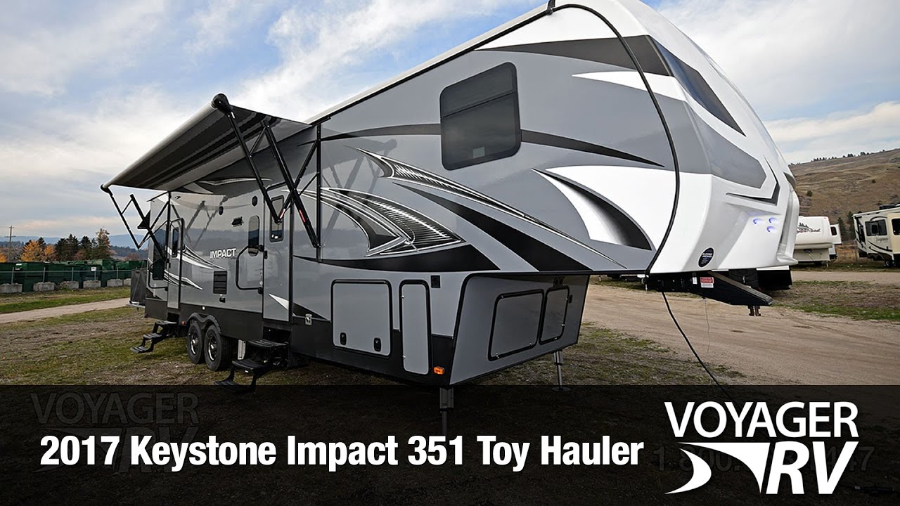 2017 Keystone Impact 351 Toy Hauler Video Tour - Voyager RV Centre