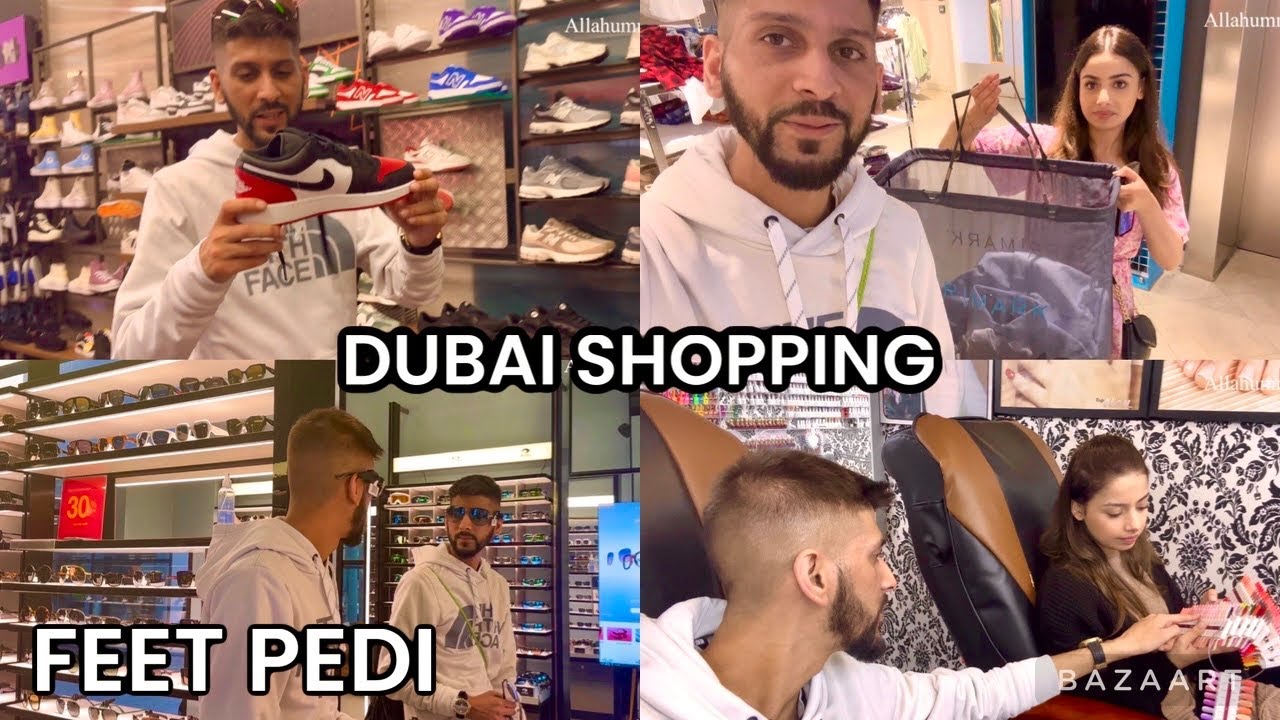 DUBAI SHOPPING STARTS!!! ✈️ & WE WENT FOR THE BEST FEET PEDICURE!! 😍