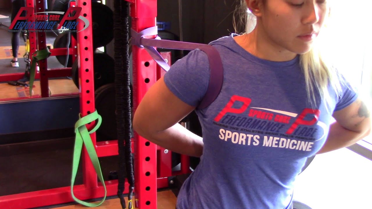Band assisted Shoulder Mobility Exercise For Shoulder Impingement