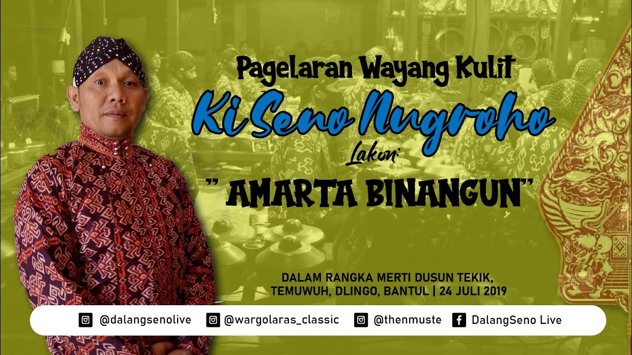 #LiveStreaming KI SENO NUGROHO - AMARTA BINANGUN