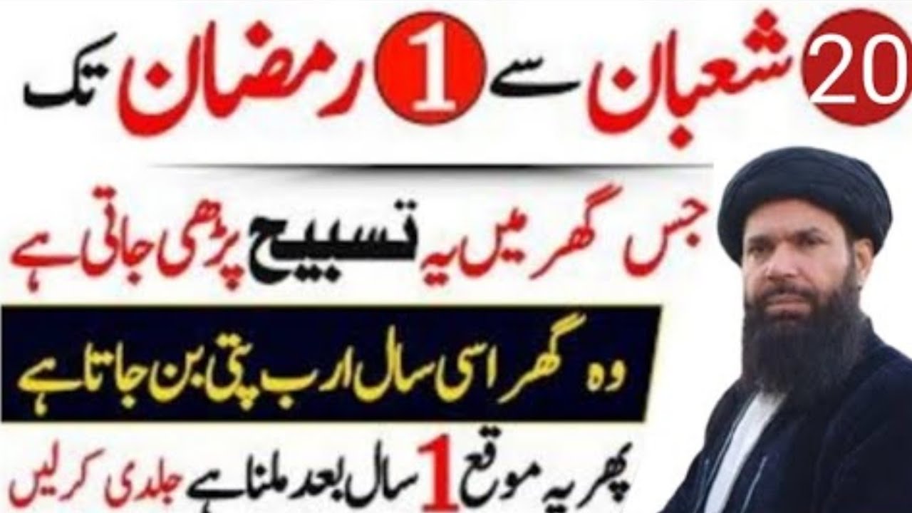 20 Shaban Se 1st Ramzan Tak Powerful Wazifa | Shab-e-Barat Ka Khas Amal | ubqari real speech 36