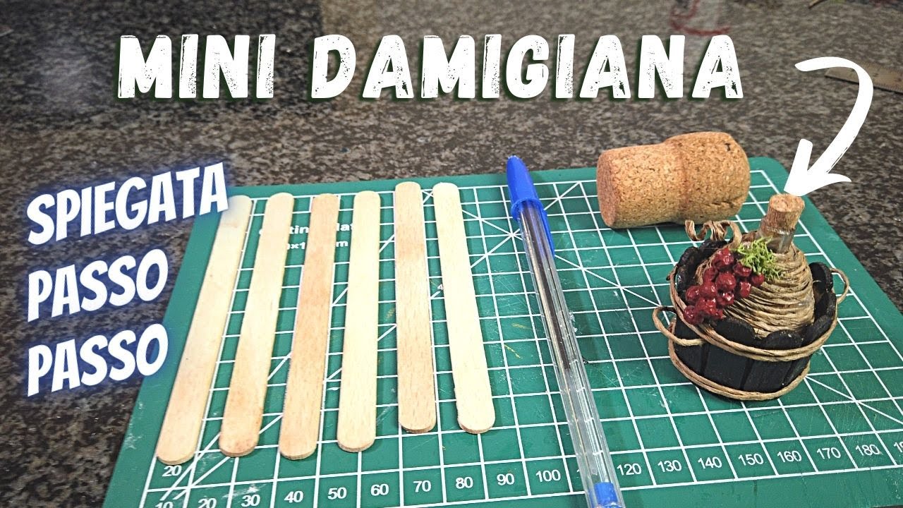 Mini damigiana di vino 🍷 tutorial minuteria per prespe fai da te
