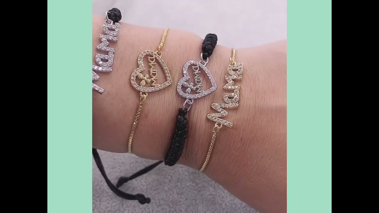 Come creare un bracciale con scritta mama bracciale regolabile cordone e catena gioiedoriente