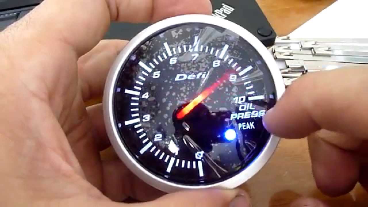 Defi Style BF Oil Pressure Gauge