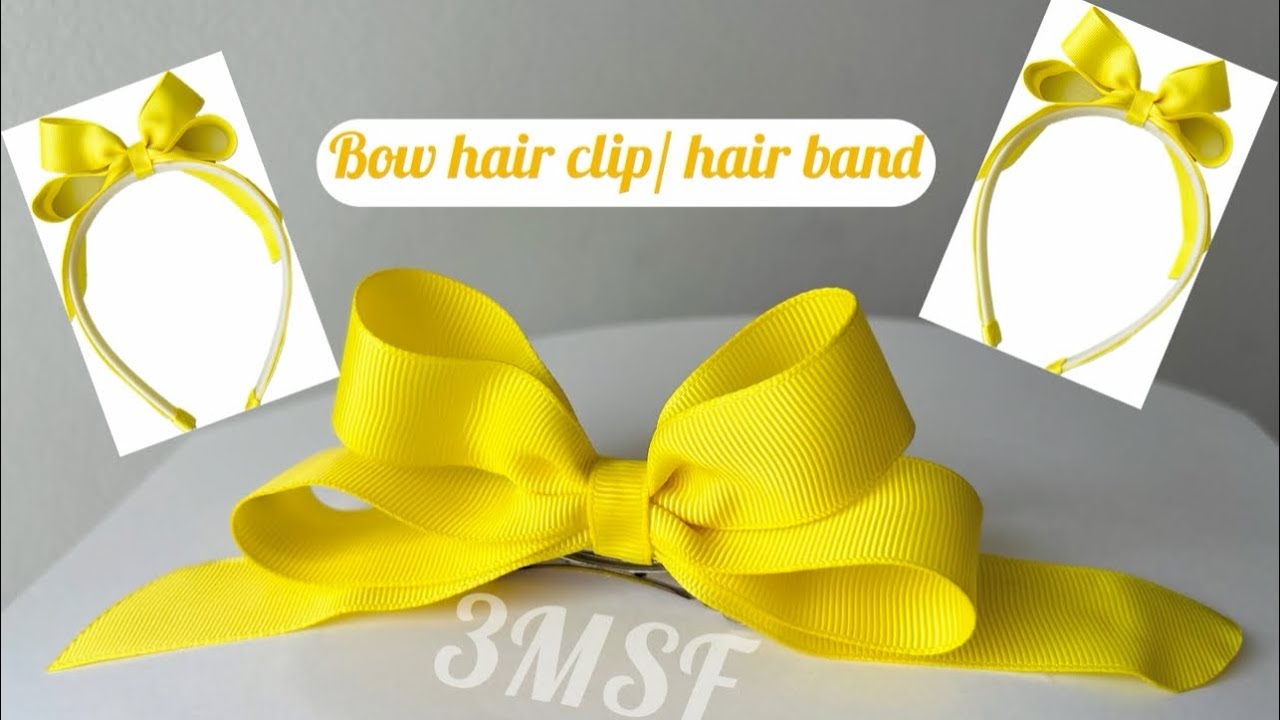 Bow hair clip/ hair band