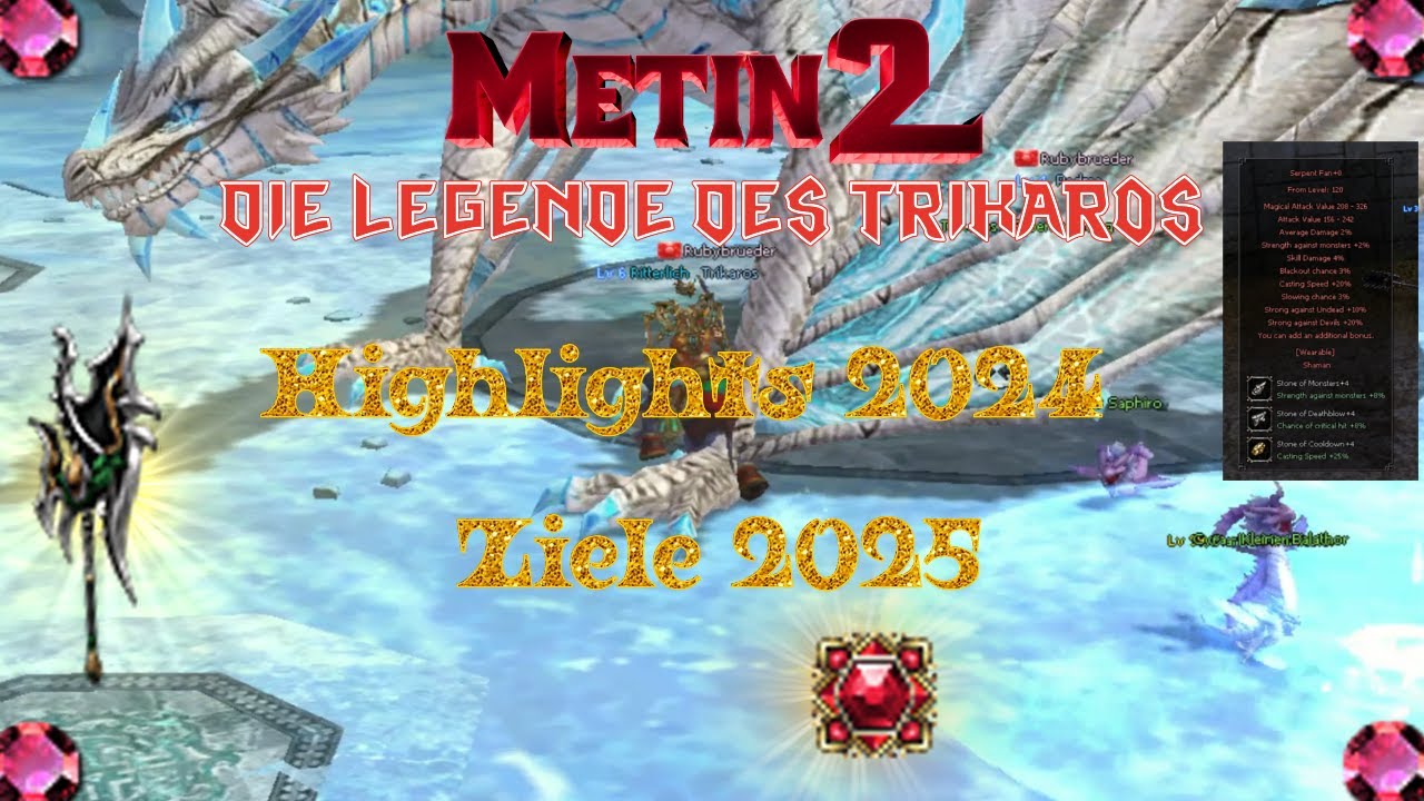 Metin2 DE RUBY/Chimera: Neue & Alte Highlights 2024 / Ziele 2025