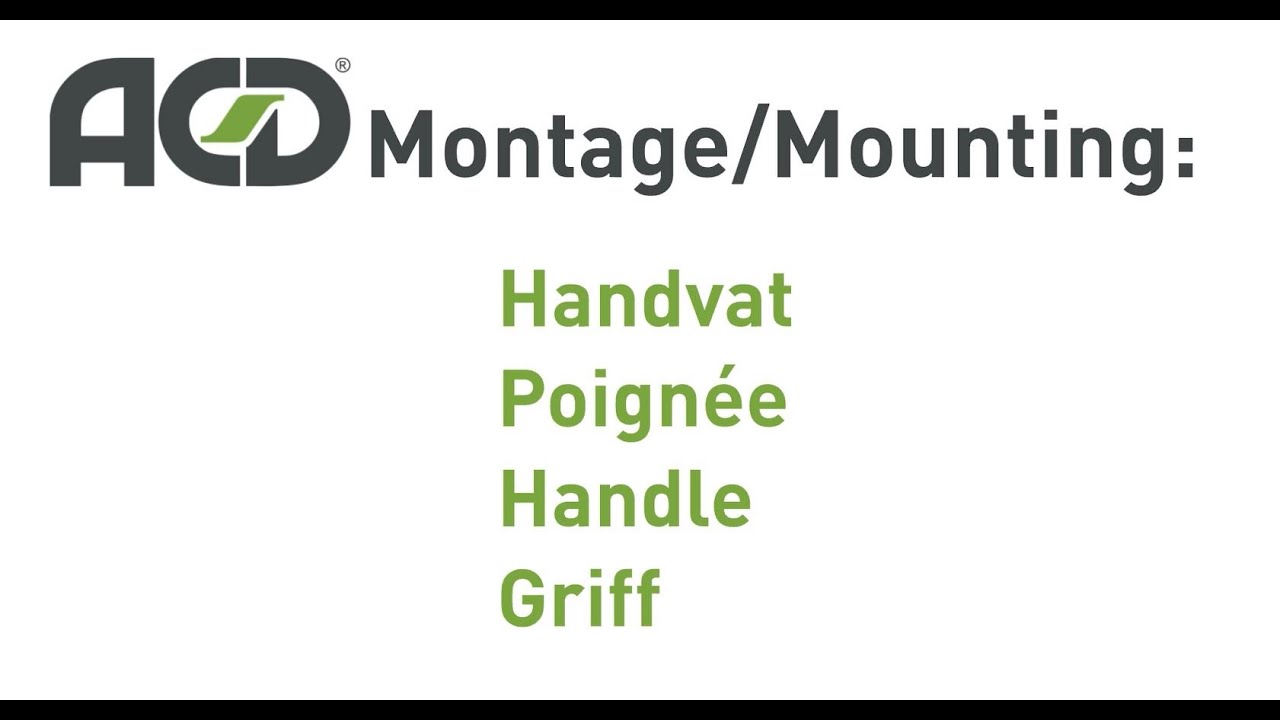 Handvat / Poignée / Handle / Griff
