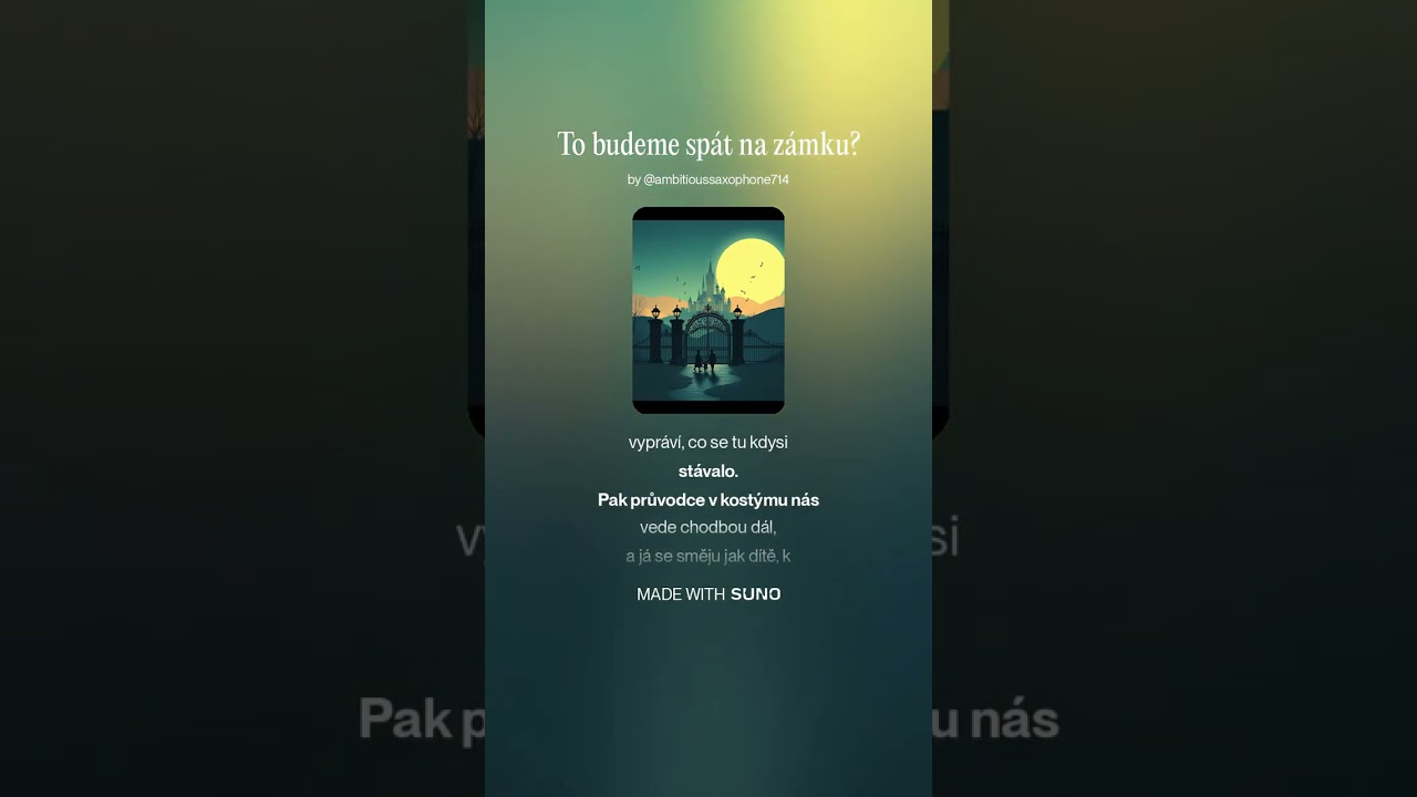 To budeme spát na zámku
