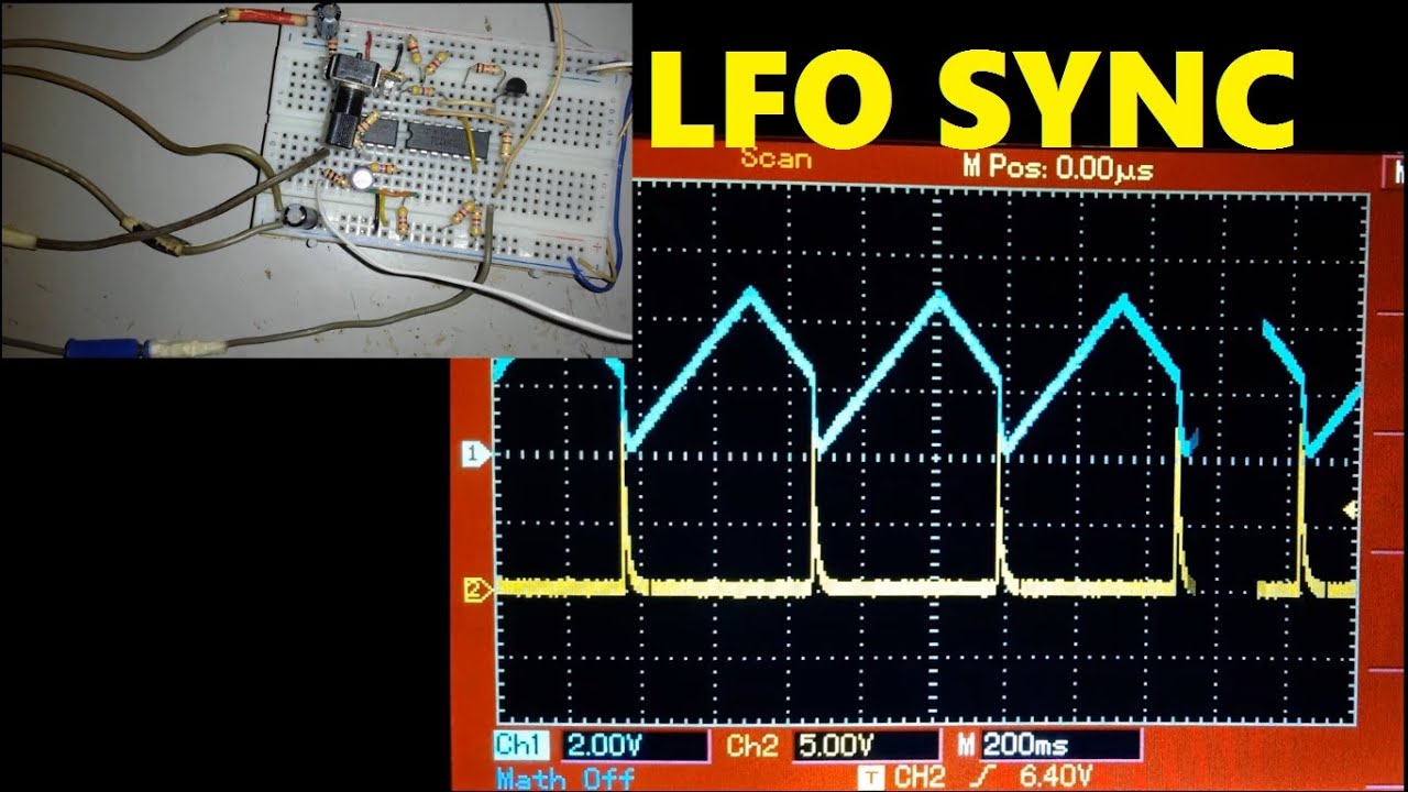 LFO with Sync - Low Frequency Oscillator with Reset - with schematic