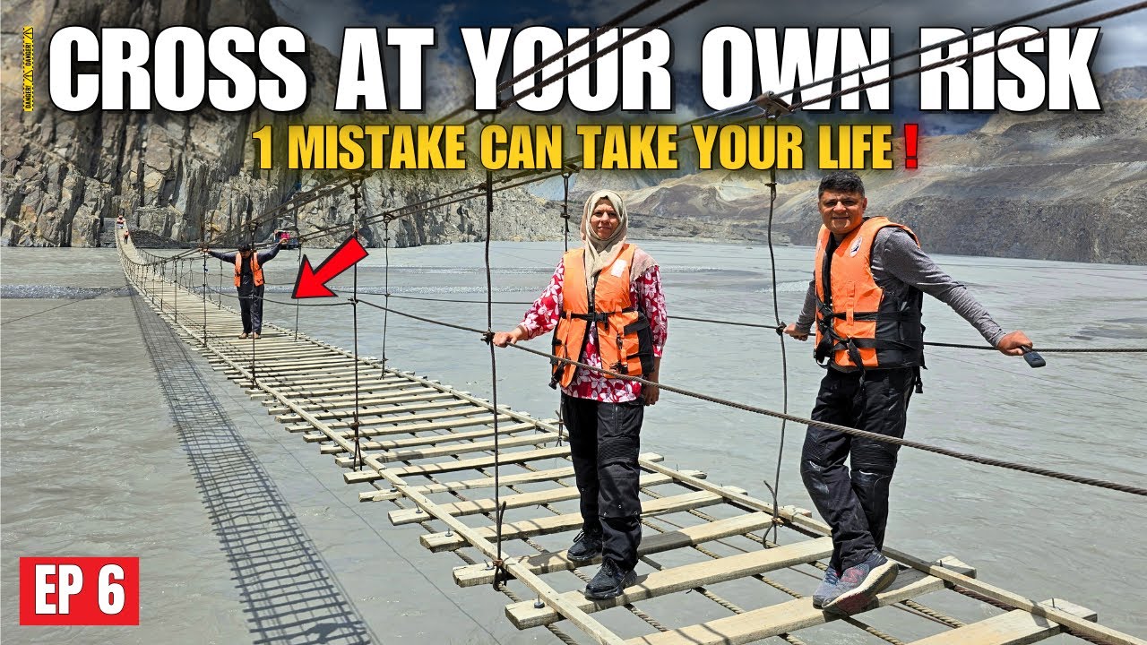 Crossing Pakistan’s Deadliest Bridge | Hussaini Bridge, Borit Lake & Passu Glacier Hunza