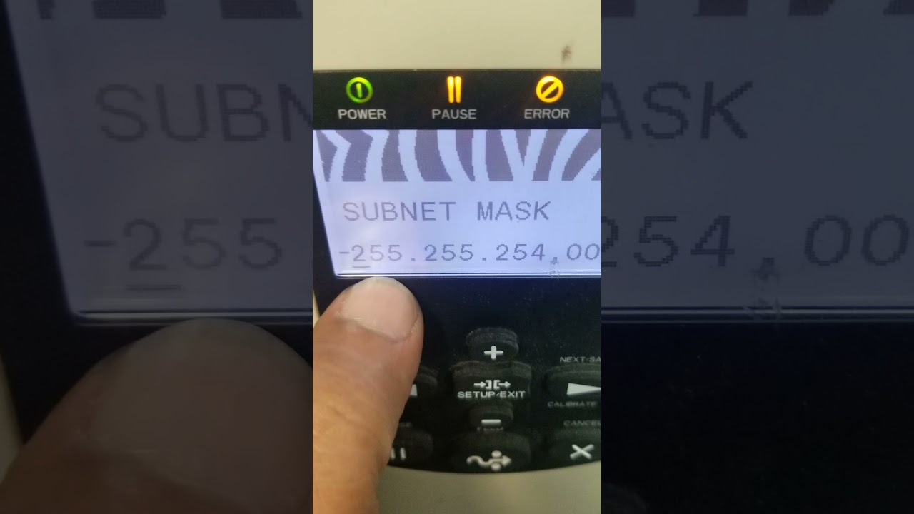 Change IP Address for 110 xi4 printer