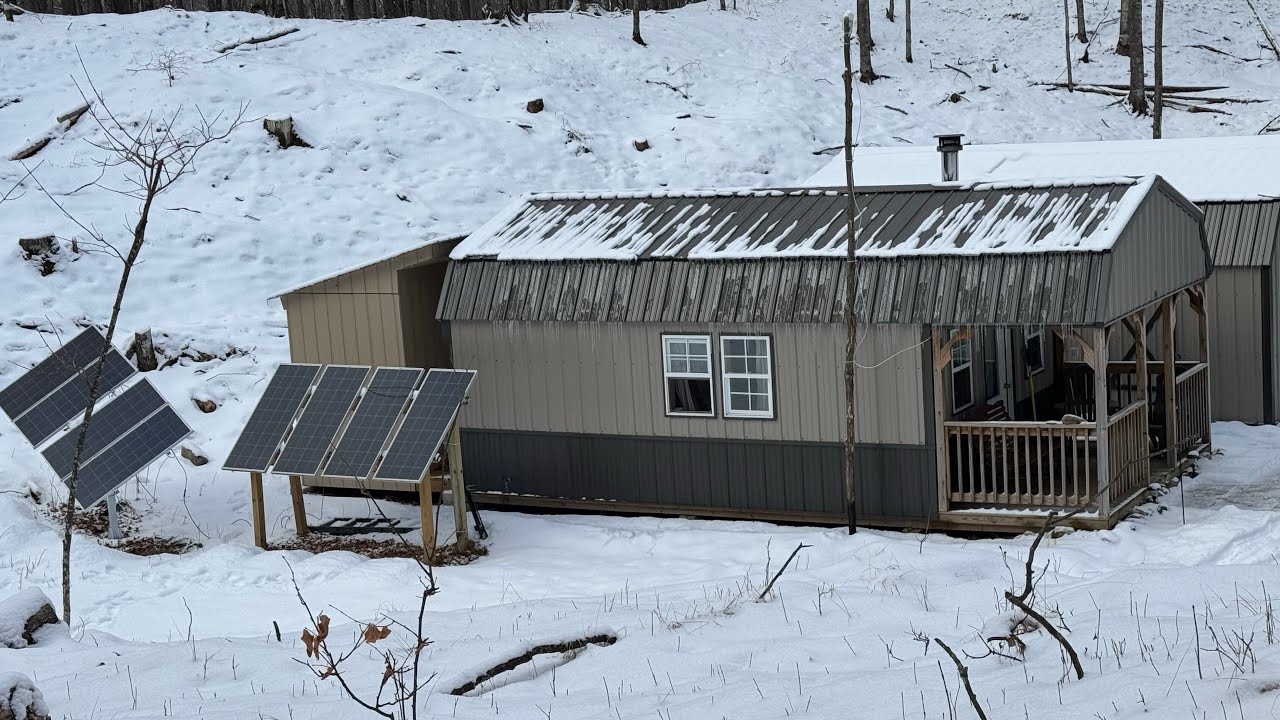 Reality of Small Cabin Solar Power #smallcabinsolar #solarpower #shedcabin  #solarpanels