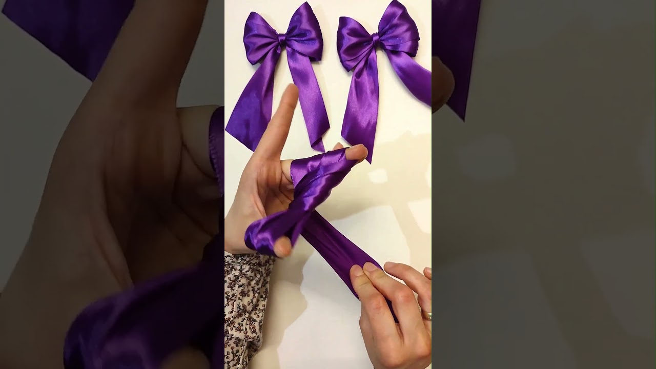 How to Tie the Perfect Bow | Kako vezati duplu masnu  #bow  #lazos #satinribbon #shorts
