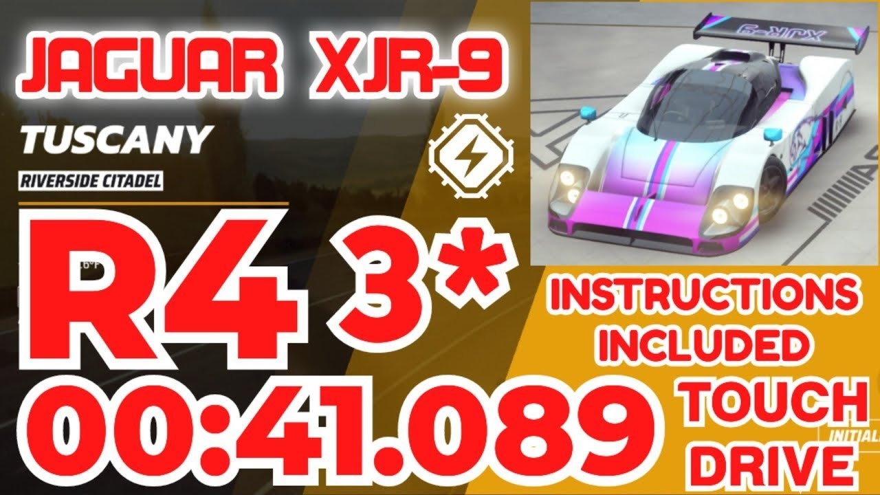 Asphalt Legends - Гран-при JAGUAR XJR-9, 4-й раунд | 3⭐ Touchdrive | Цитадель Риверсайд