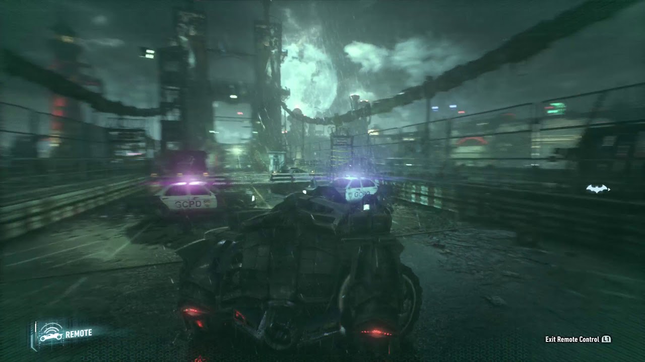 Batman Arkham Knight - Ace Chemicals Entrance & Batmobile fight