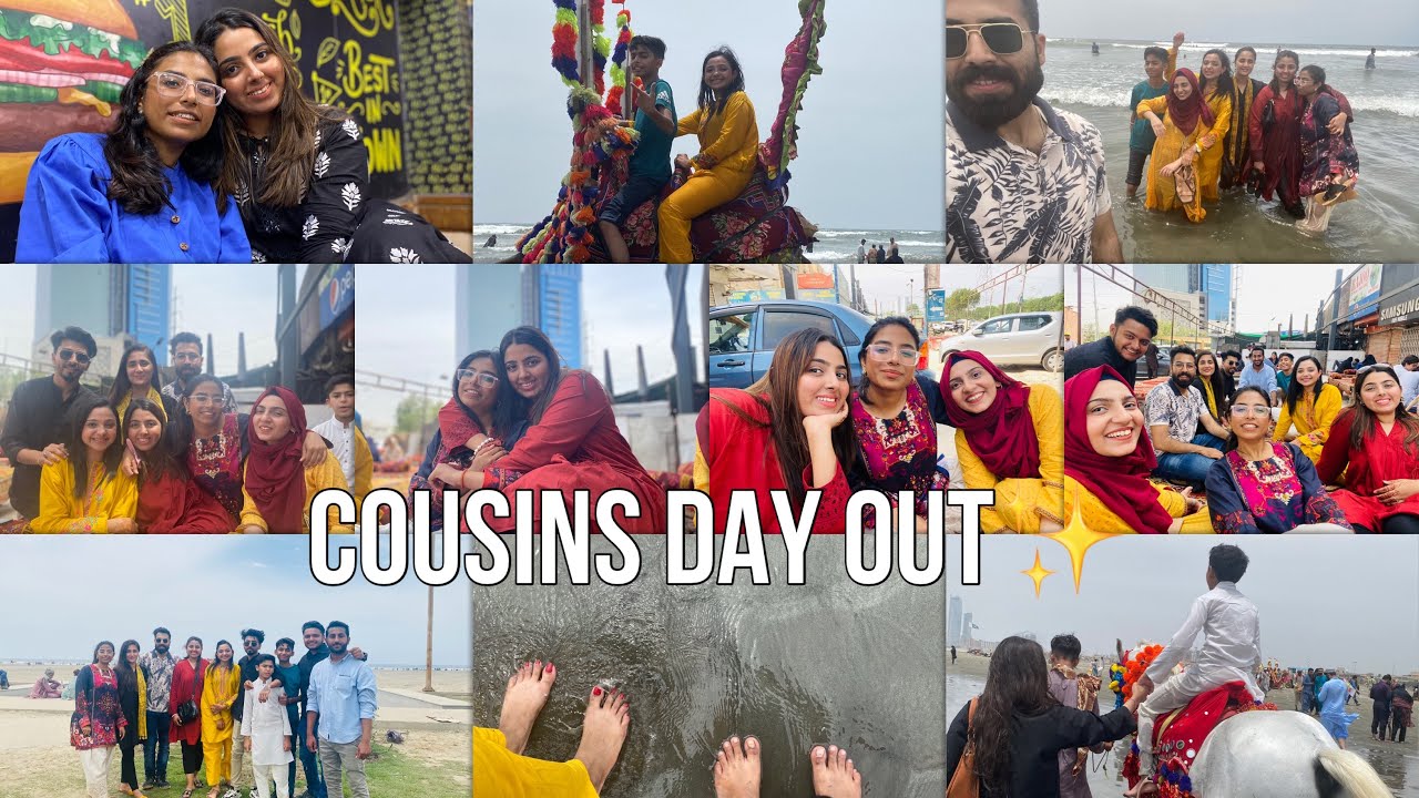 Cousins day out | Eid day 04 | Dinner at Burnsroad food street 🤍✨