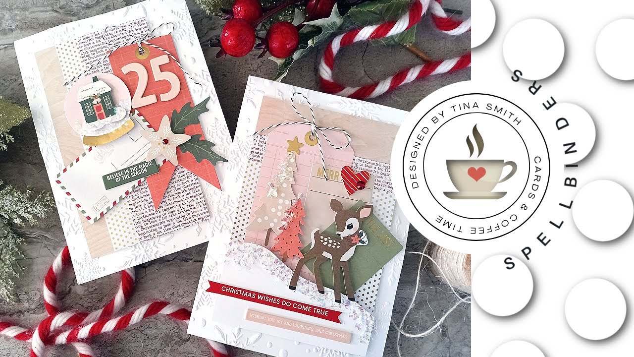 ВАУ! Они огромные! Рождественские открытки 5x7 из набора Spellbinders Make It Merry Card Kit 2023