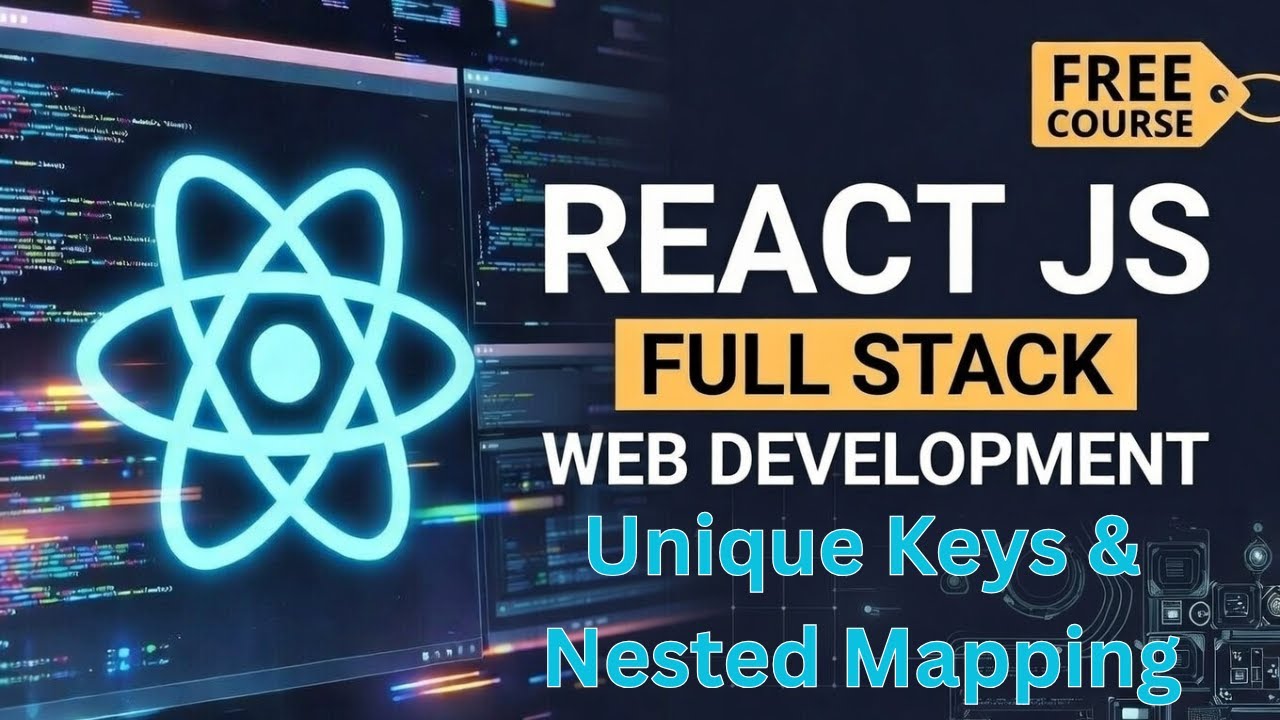 React JS Unique Keys & Nested Mapping Explained | Full Stack Web Development Course