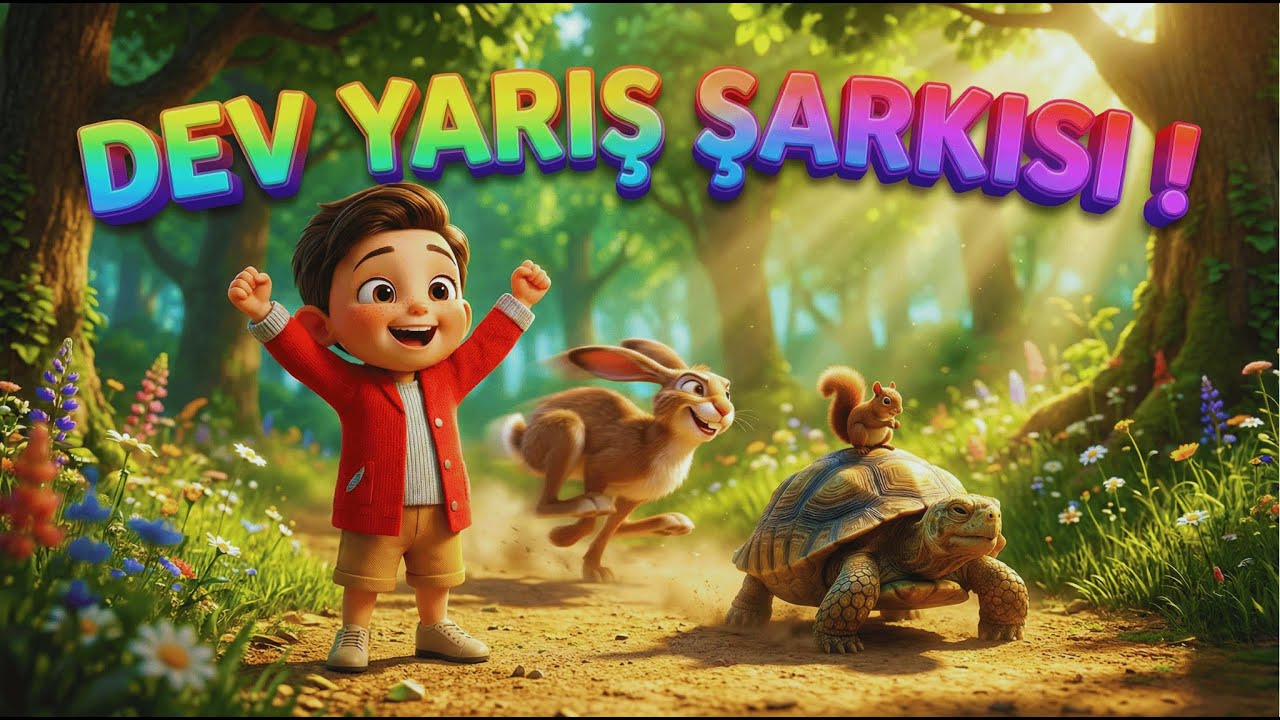 Tavşan ile Kaplumbağa Şarkısı 🐢🐰 | Eğitici Çocuk Şarkısı | Sabır ve Azim