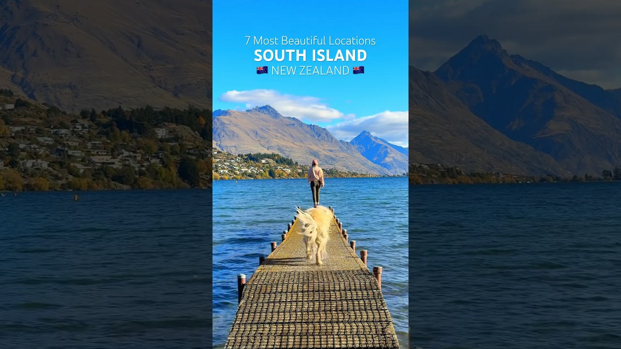 7 Beautiful Locations - South Island NEW ZEALAND 🏔️🇳🇿 #newzealand #nztravel #nz #southisland