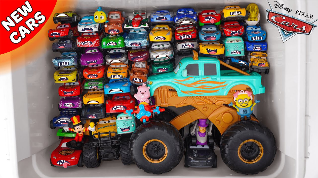 Disney Pixar Cars Unboxing Review | Disney Pixar Cars Monster Face McQueen Mater and Friends