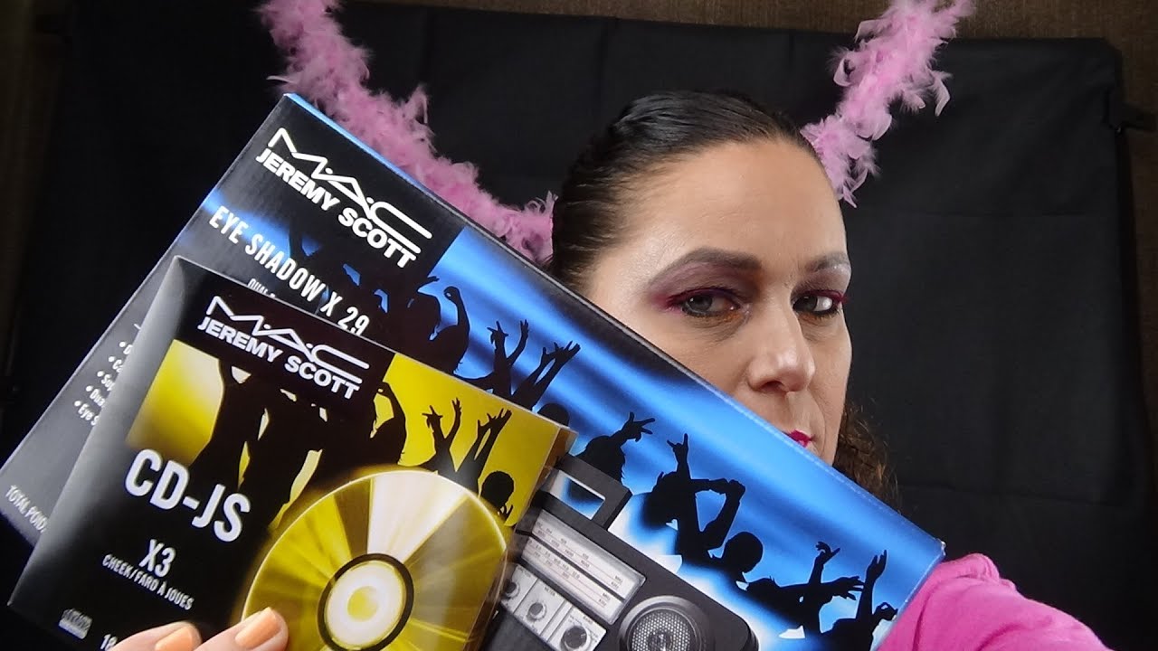 Mac Jeremy Scott's eyeshadow palette and blush/contour
