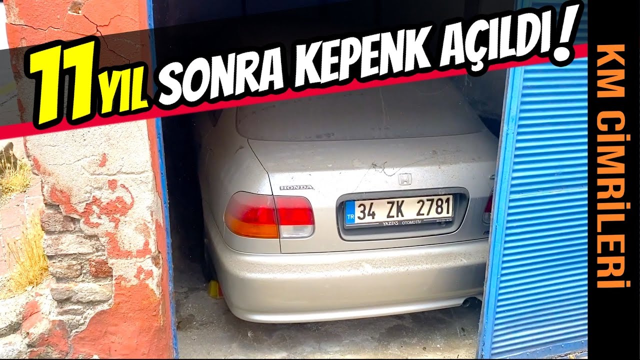 KM CİMRİLERİ | 17.500km Honda Civic EK 1.4iS  | 11 Yılın Ardından Kepenk İlk Kez Açıldı.