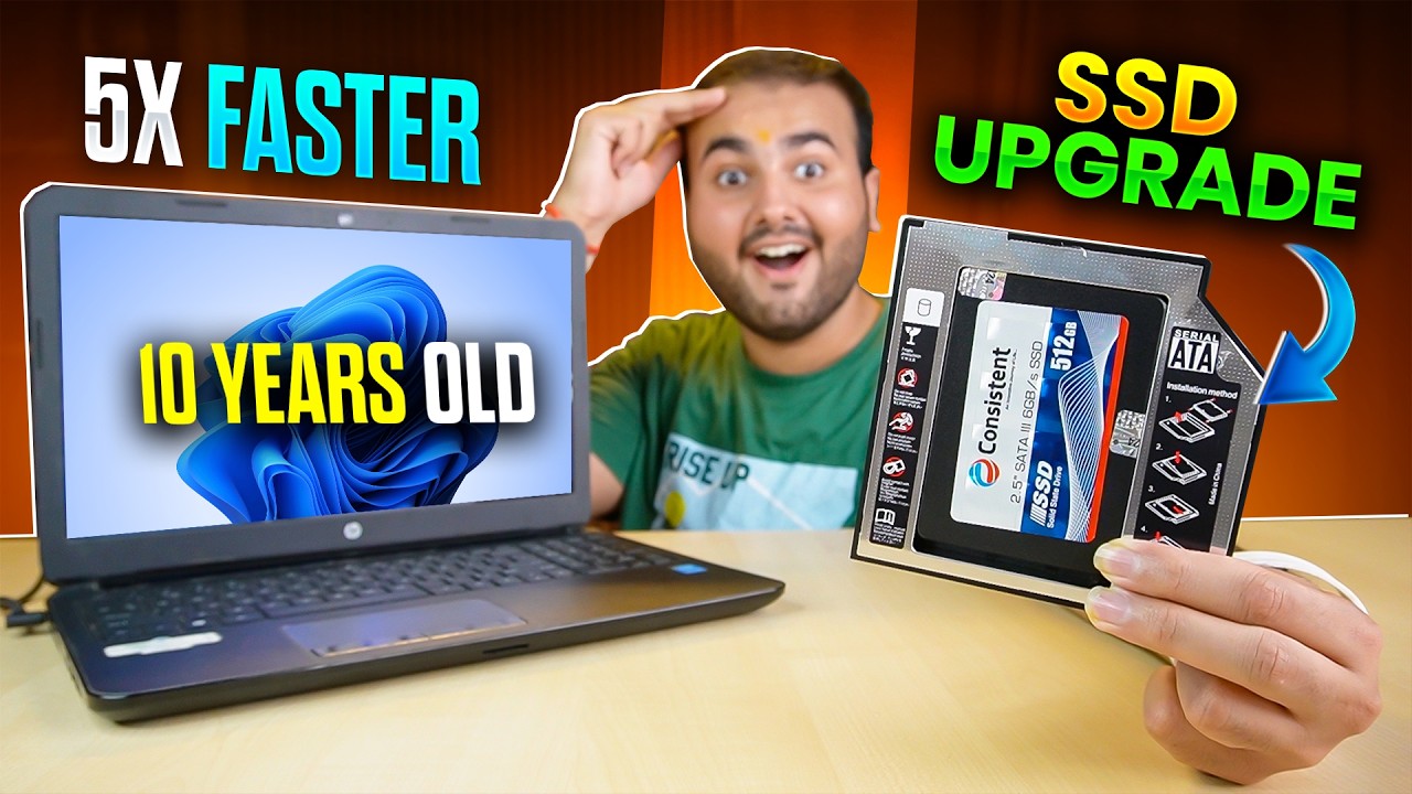 This 10 Year Old Laptop is SUPER-FAST Now! ⚡ [SSD Upgrade with Caddy]