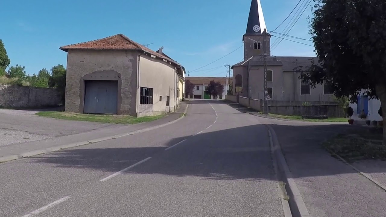 France Moselle Pays du Saulnois Route Bénestroff vers Château Salins, Gopro