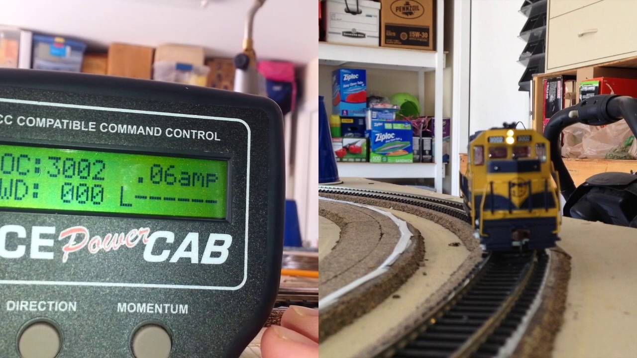 NCE Part 2, How to show track current for the NCE system