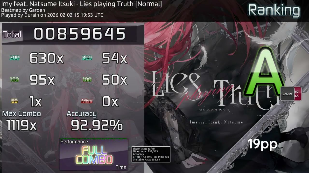 technically my best osu! play so far...