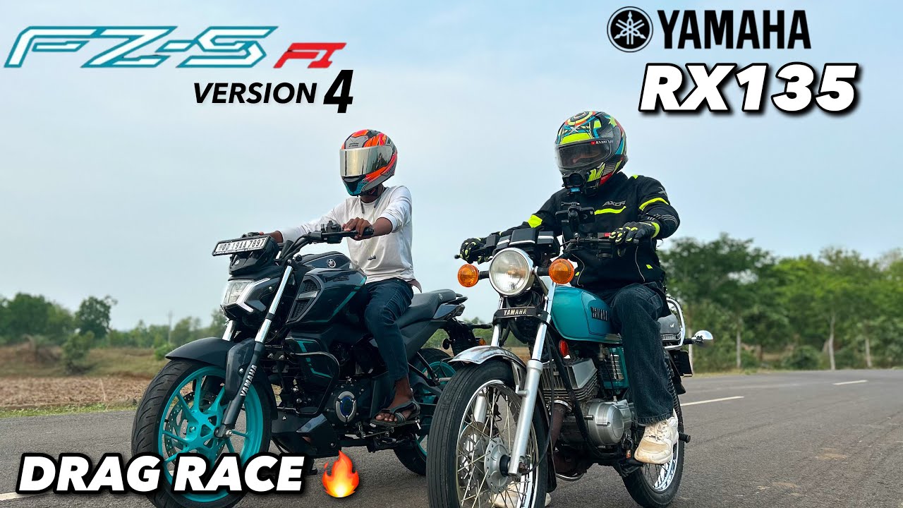 Yamaha RX135 vs FZS Drag Race || Power of 2stroke
