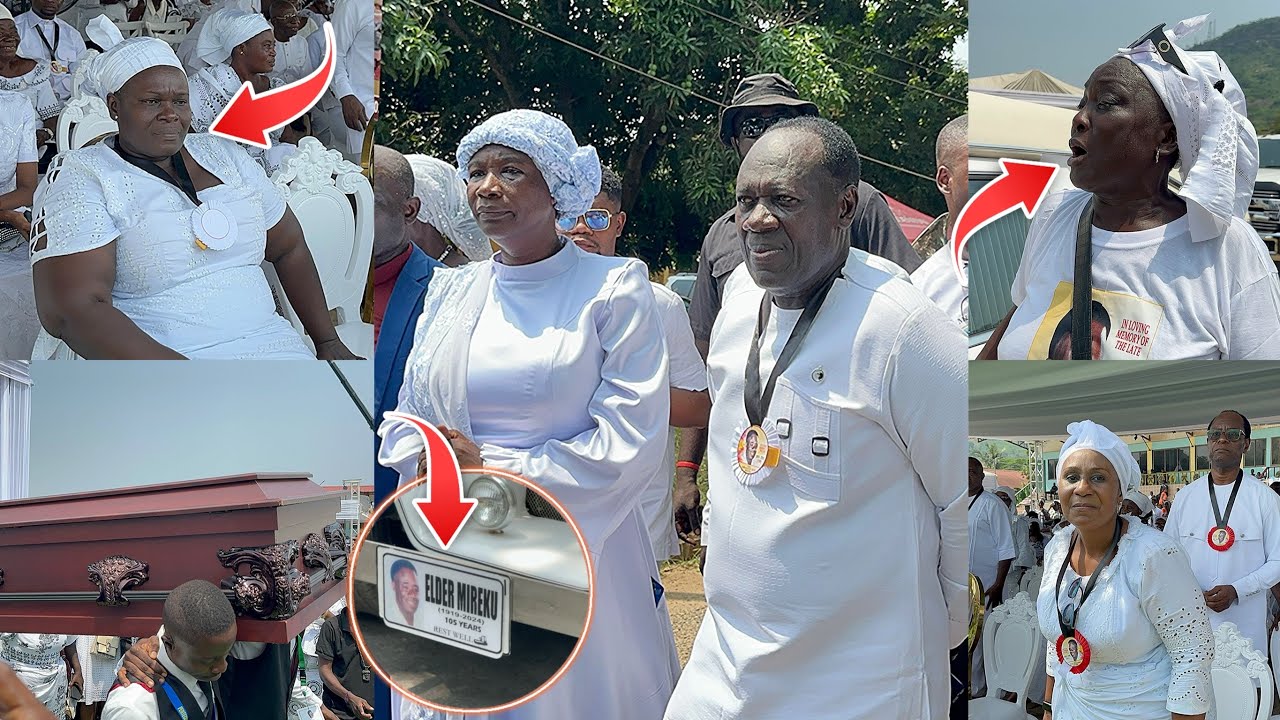 Elder Mireku & Sister Emotional 😭 Cried after their Father Body Was Carried Away for Burial
