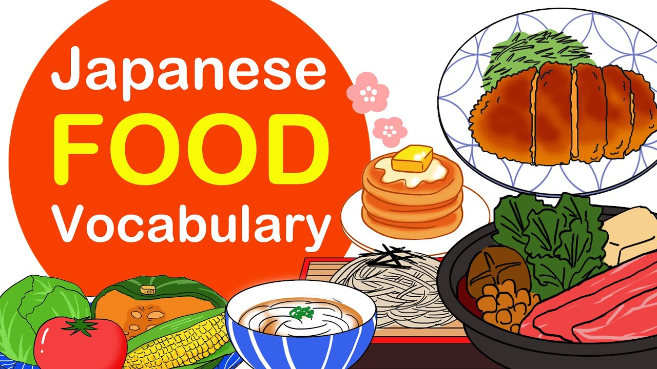 FOOD vocabulary in Japanese🇯🇵 - 食べもの(Tabemono)