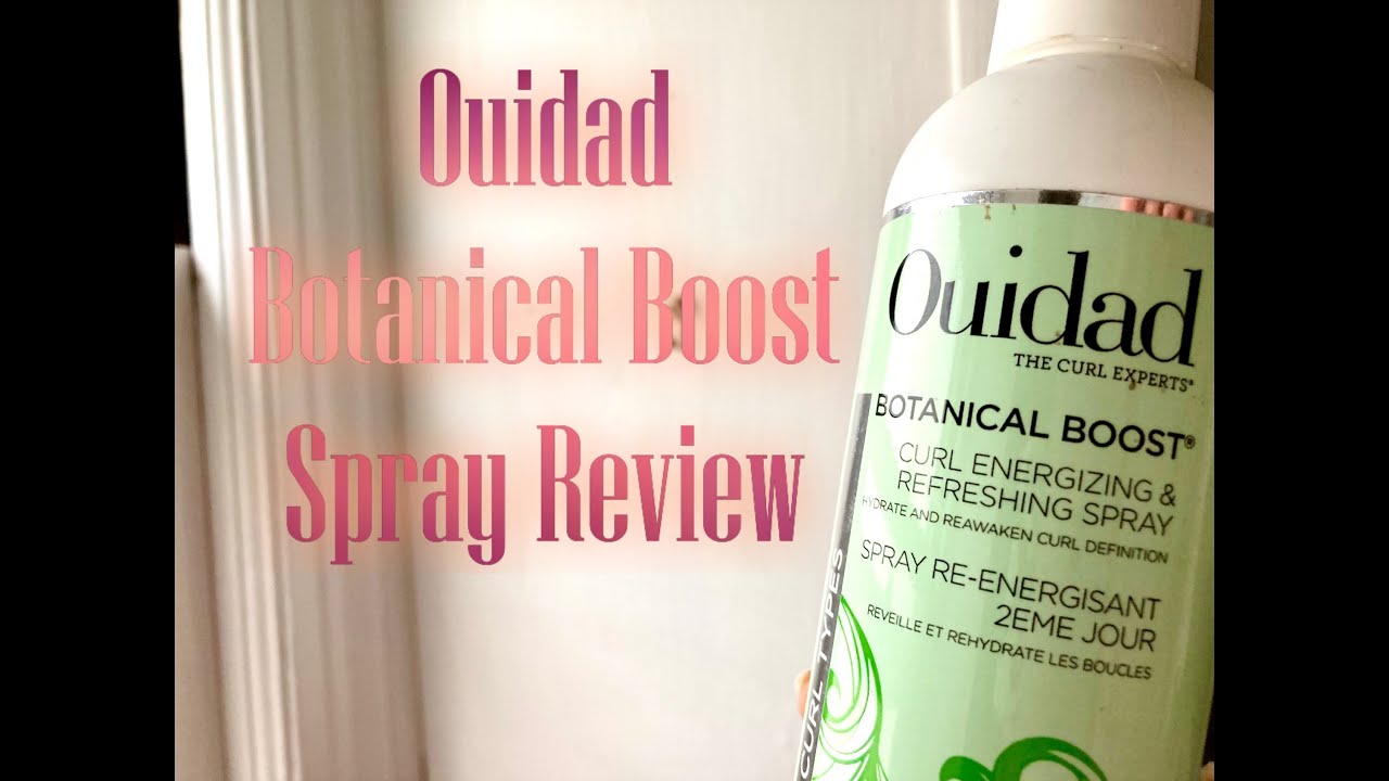 In Hand Review of Ouidad Botanical Boost Curl Refreshing Spray