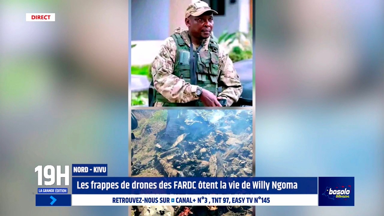 GRANDE ÉDITION 19H | 24 FEV | LES FRAPPES DE DRONES DES FARDC ÔTENT LA VIE DE WILLY NGOMA