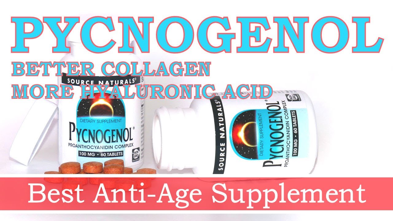 PYCNOGENOL FOR HYALURONIC ACID BOOSTING AND BETTER COLLAGEN | ANTIAGE WITH PYCNOGENOL
