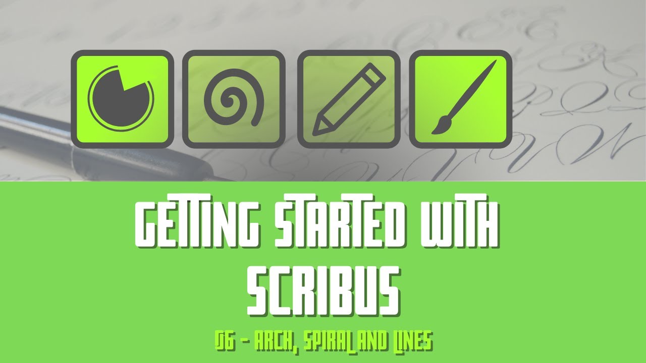 Getting Started with Scribus: 06 - Arch, Spiral And Lines