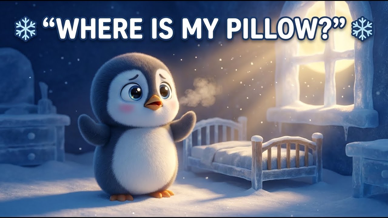 “The Penguin Who Lost His Pillow 🐧❄️ | A Calm Bedtime Story for Kids”